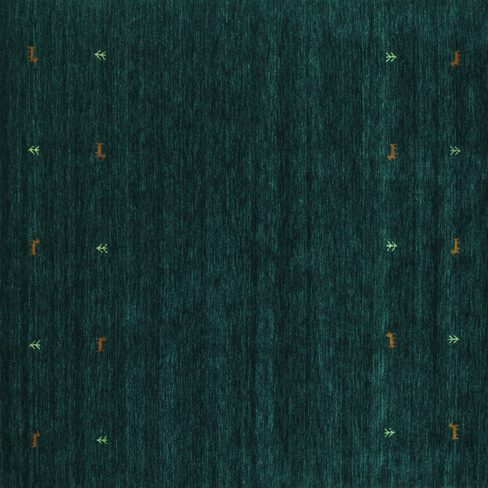 Square Persian Turquoise Traditional Rug, tr2154turq