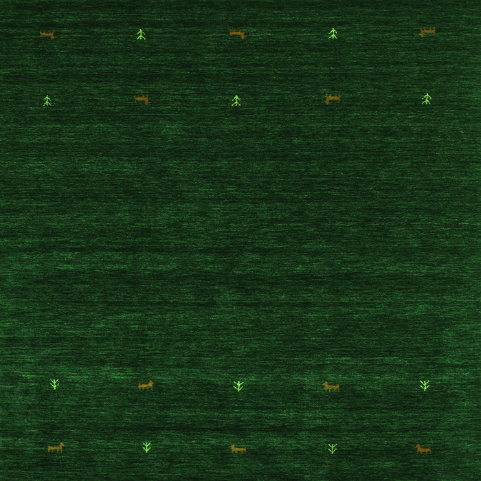 Round Machine Washable Persian Green Traditional Area Rugs, wshtr2154grn
