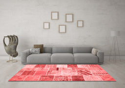 Transitional Red Washable Rugs