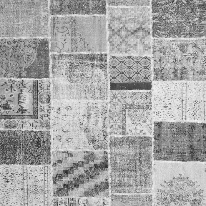 Patchwork Gray Transitional Rug, tr2155gry