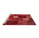 Sideview of Machine Washable Traditional Red Rug, wshtr2156