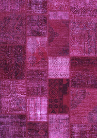 Patchwork Purple Transitional Rug, tr2156pur