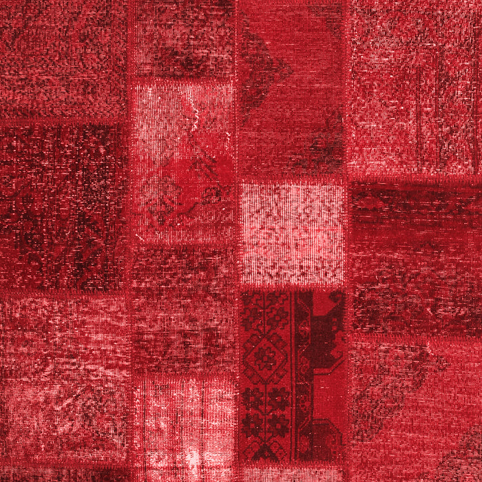 Patchwork Red Transitional Area Rugs