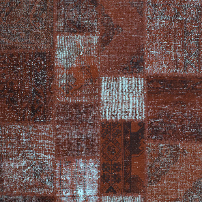 Patchwork Light Blue Transitional Rug, tr2156lblu