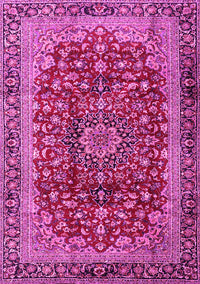 Medallion Pink Traditional Rug, tr2157pnk