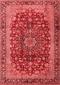 Medallion Red Traditional Rug, tr2157red