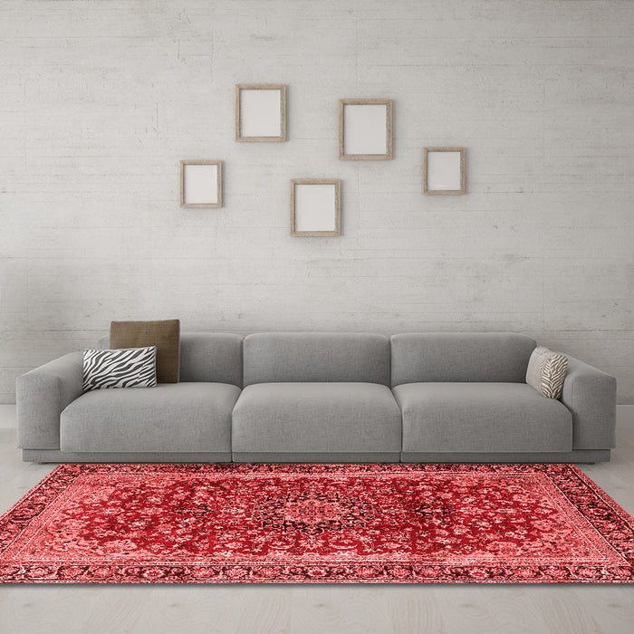 Traditional Red Washable Rugs