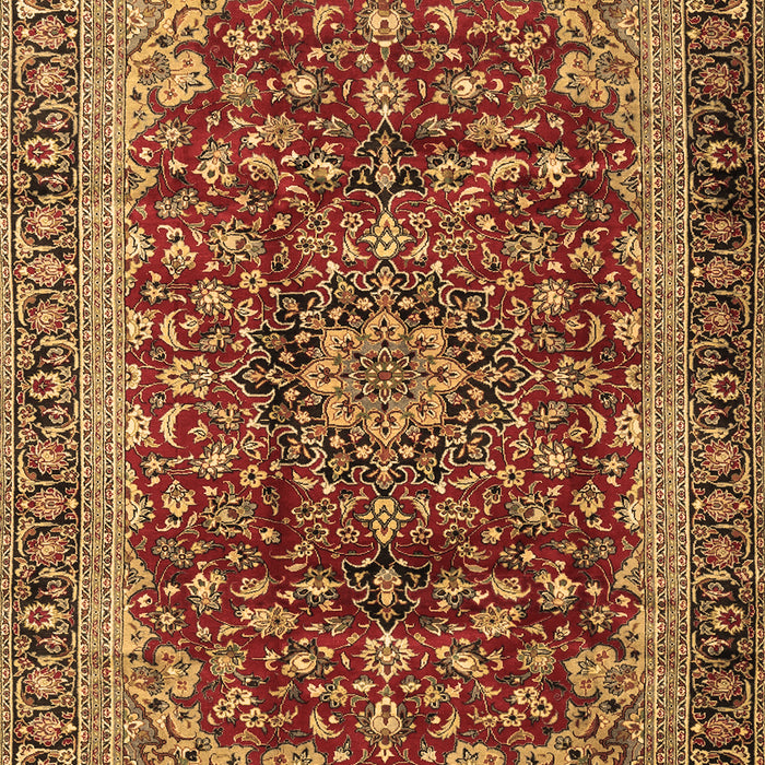 Medallion Brown Traditional Rug, tr2157brn