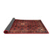 Sideview of Traditional Cherry Red Persian Rug, tr2158