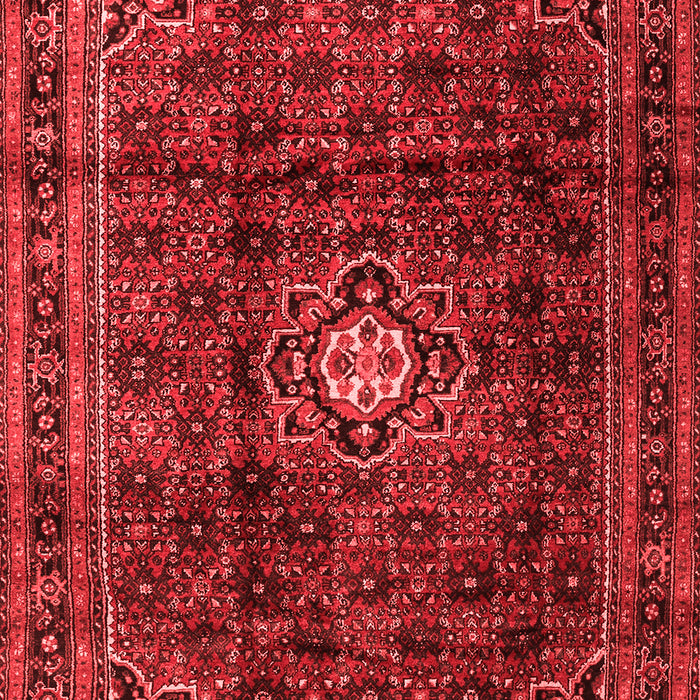 Machine Washable Persian Red Traditional Rug, wshtr2158red