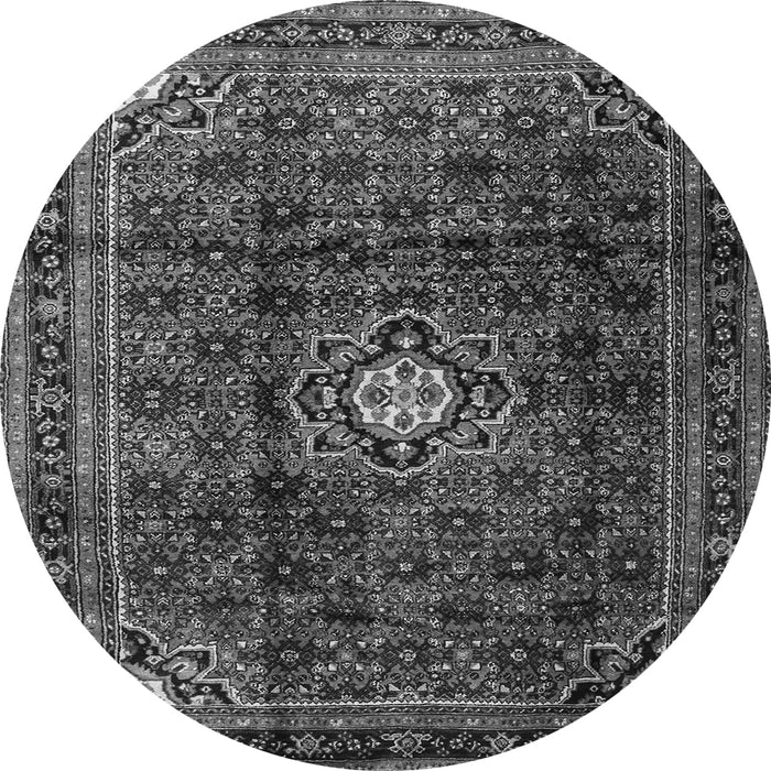 Machine Washable Persian Gray Traditional Rug, wshtr2158gry