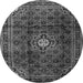 Machine Washable Persian Gray Traditional Rug, wshtr2158gry