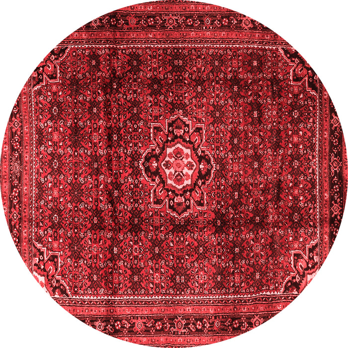 Machine Washable Persian Red Traditional Rug, wshtr2158red