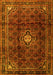 Machine Washable Persian Yellow Traditional Rug, wshtr2158yw