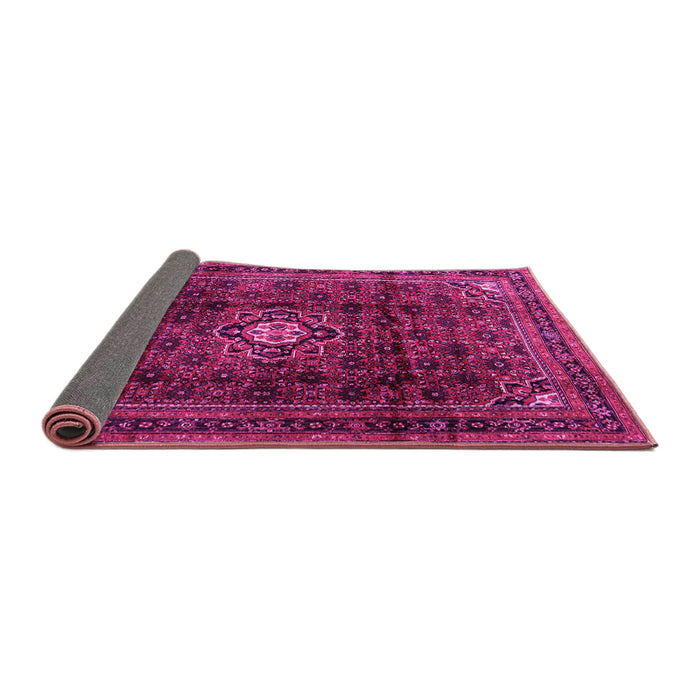 Sideview of Persian Pink Traditional Rug, tr2158pnk