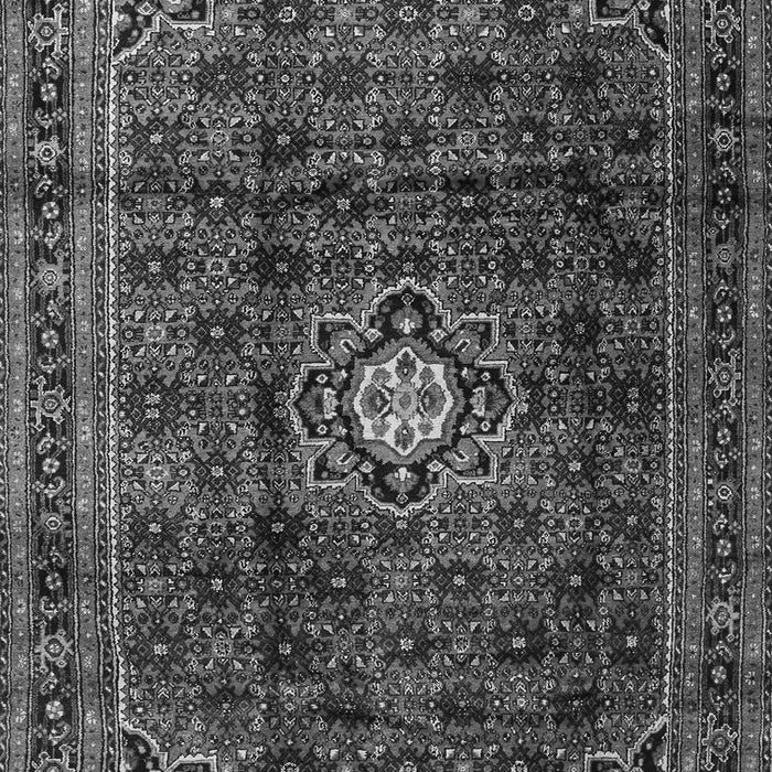 Serging Thickness of Machine Washable Persian Gray Traditional Rug, wshtr2158gry