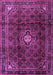 Machine Washable Persian Purple Traditional Area Rugs, wshtr2158pur