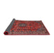 Sideview of Traditional Dark Almond Brown Medallion Rug, tr2159