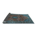 Sideview of Medallion Light Blue Traditional Rug, tr2159lblu