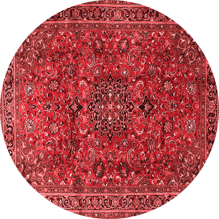 Medallion Red Traditional Rug, tr2159red