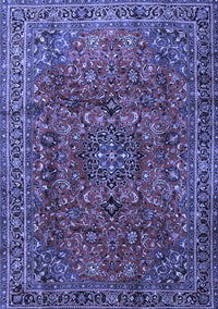 Medallion Blue Traditional Rug, tr2159blu