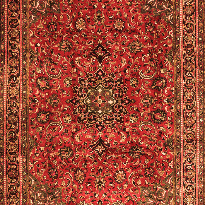 Medallion Orange Traditional Rug, tr2159org