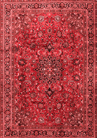 Medallion Red Traditional Rug, tr2159red