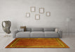 Machine Washable Persian Yellow Traditional Rug in a Living Room, wshtr215yw