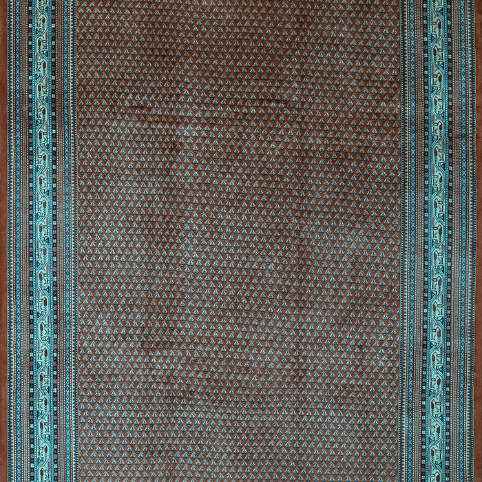 Machine Washable Persian Light Blue Traditional Rug, wshtr215lblu