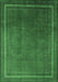 Machine Washable Persian Emerald Green Traditional Area Rugs, wshtr215emgrn