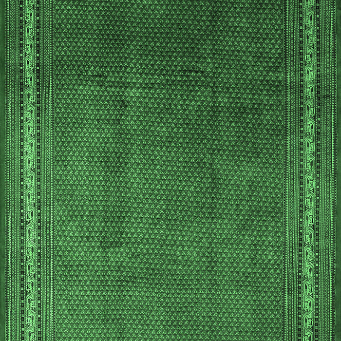 Machine Washable Persian Emerald Green Traditional Area Rugs, wshtr215emgrn
