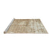 Sideview of Machine Washable Traditional Brown Rug, wshtr216