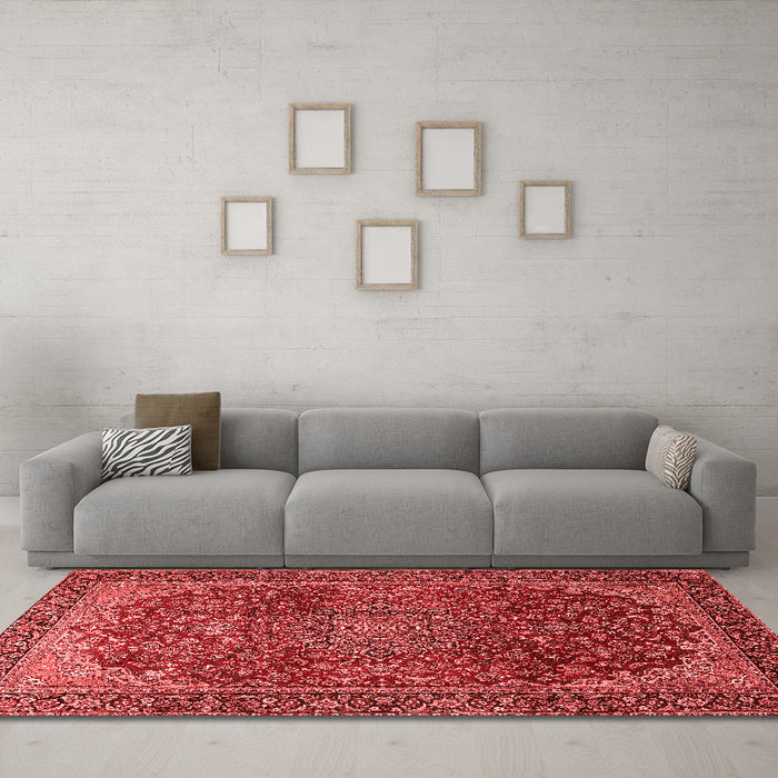 Traditional Red Washable Rugs