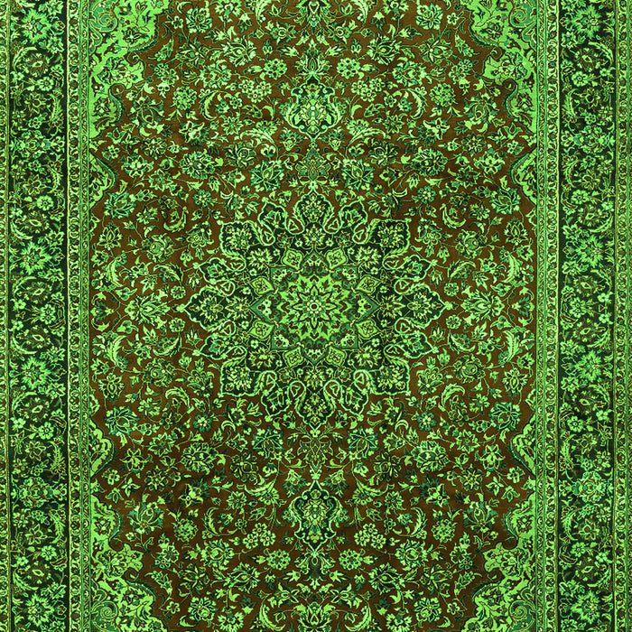 Medallion Green Traditional Rug, tr2160grn