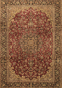 Medallion Brown Traditional Rug, tr2160brn