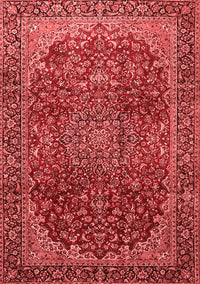 Medallion Red Traditional Rug, tr2160red