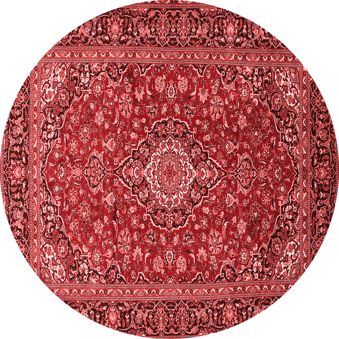 Medallion Red Traditional Rug, tr2161red