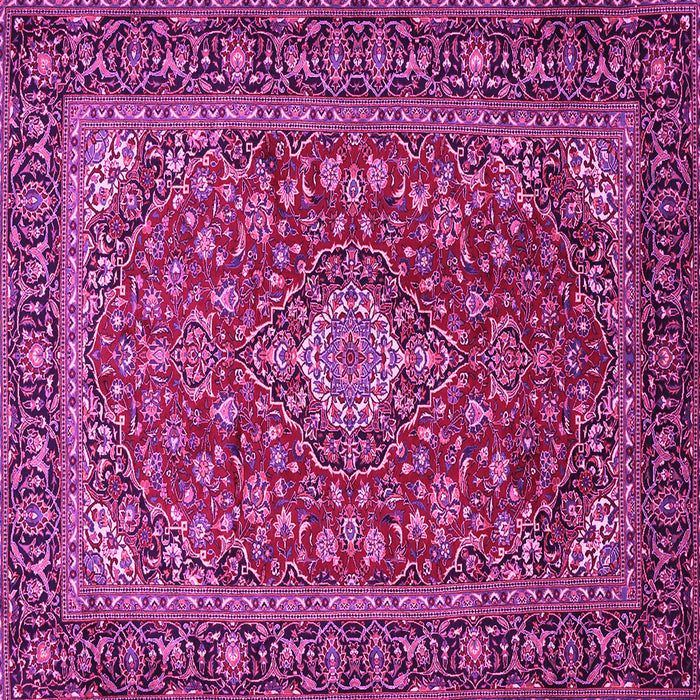 Square Medallion Pink Traditional Rug, tr2161pnk