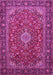 Medallion Pink Traditional Rug, tr2161pnk