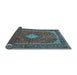 Sideview of Medallion Light Blue Traditional Rug, tr2162lblu