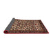 Sideview of Traditional Orange Brown Persian Rug, tr2163