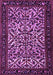 Machine Washable Persian Purple Traditional Area Rugs, wshtr2163pur