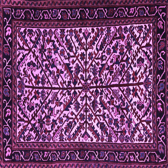 Square Persian Purple Traditional Rug, tr2163pur