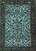 Machine Washable Persian Light Blue Traditional Rug, wshtr2163lblu