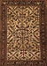 Machine Washable Persian Brown Traditional Rug, wshtr2163brn