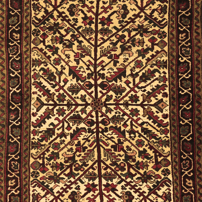Machine Washable Persian Brown Traditional Rug, wshtr2163brn