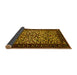 Sideview of Persian Yellow Traditional Rug, tr2163yw
