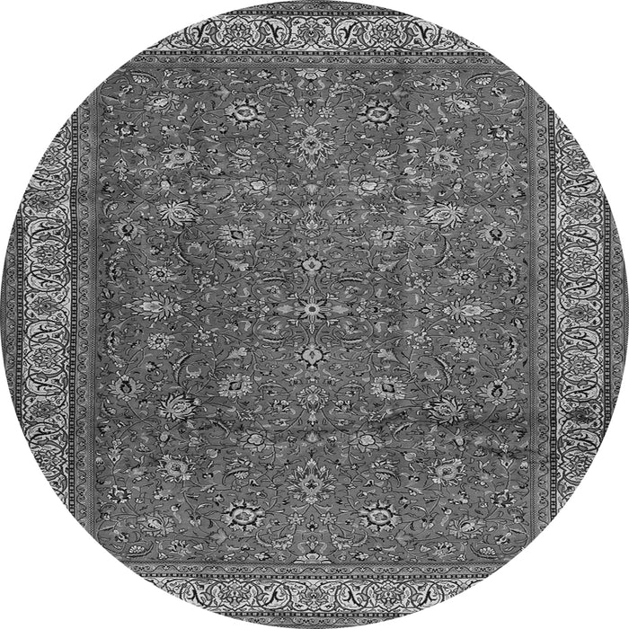 Machine Washable Persian Gray Traditional Rug, wshtr2164gry