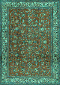 Persian Turquoise Traditional Rug, tr2164turq