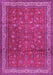 Machine Washable Persian Pink Traditional Rug, wshtr2164pnk